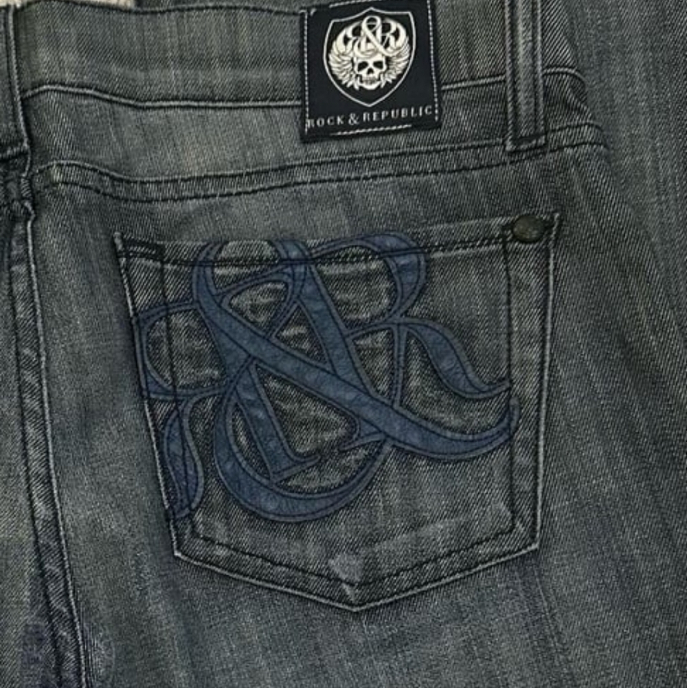 Rock & Republic Women's Low Rise Blue Jeans